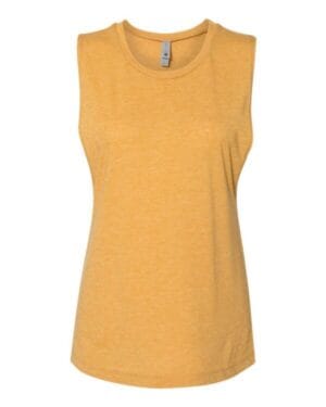 ANTIQUE GOLD Next level 5013 womens festival muscle tank