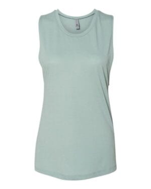 STONEWASH GREEN Next level 5013 womens festival muscle tank