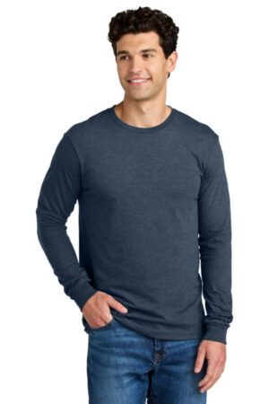 NAVY MIST 67400 gildan softstyle cvc long sleeve tee