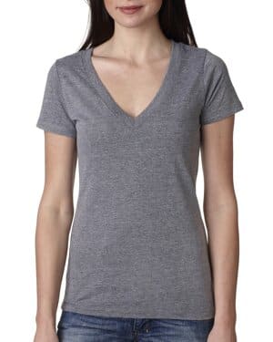 Next level apparel 6740 ladies' triblend deep v