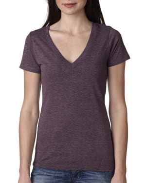 VINTAGE PURPLE Next level apparel 6740 ladies' triblend deep v