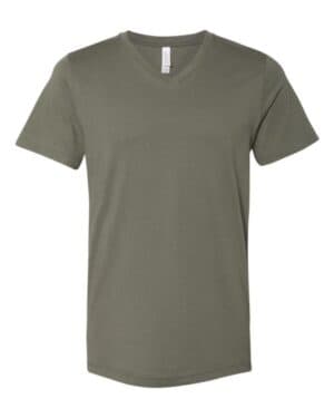 MILITARY GREEN Bella canvas 3005 jersey v-neck tee