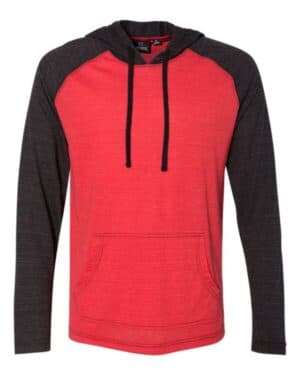 Burnside 8127 yarn-dyed hooded raglan t-shirt
