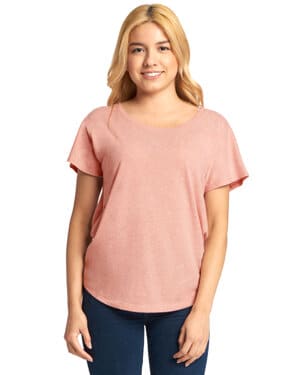 DESERT PINK Next level apparel 6760 ladies' triblend dolman t-shirt