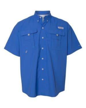 VIVID BLUE Columbia 101165 pfg bahama ii short sleeve shirt