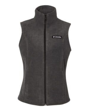 CHARCOAL HEATHER Columbia 137212 womens benton springs fleece vest