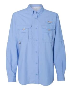 WHITE CAP BLUE Columbia 139656 women's pfg bahama long sleeve shirt