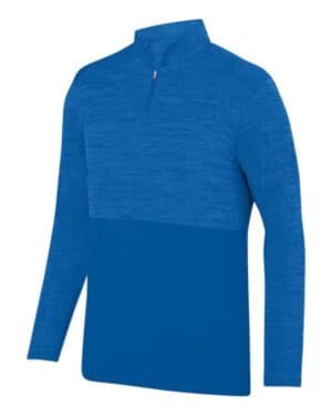 ROYAL Augusta sportswear 2908 shadow tonal heather quarter-zip