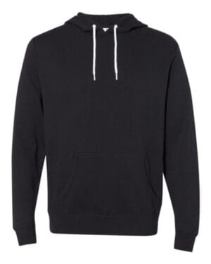 BLACK Independent trading co AFX90UN unisex lightweight hooded sweatshirt
