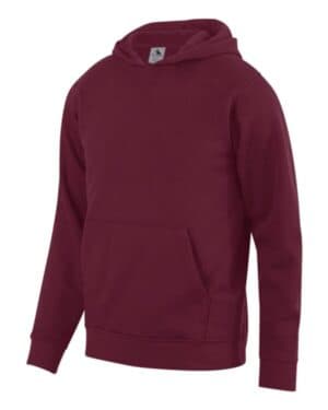 MAROON Augusta sportswear 5415 youth 60/40 fleece hoodie