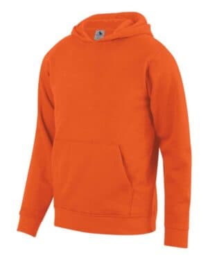 ORANGE Augusta sportswear 5415 youth 60/40 fleece hoodie