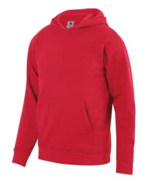 RED Augusta sportswear 5415 youth 60/40 fleece hoodie
