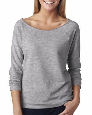 6951 ladies' french terry three-quarter sleeve raglan