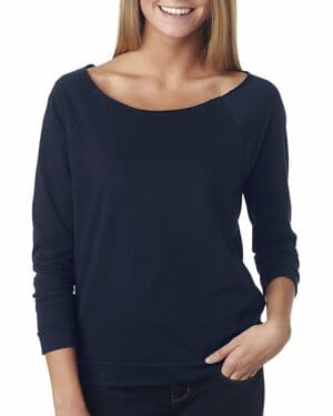 6951 ladies' french terry three-quarter sleeve raglan