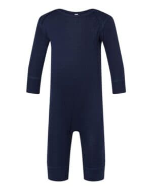 Rabbit skins 4412 infant long legged baby rib bodysuit