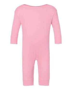 PINK Rabbit skins 4412 infant long legged baby rib bodysuit