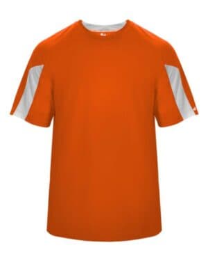 BURNT ORANGE/ WHITE Badger 2176 youth striker t-shirt