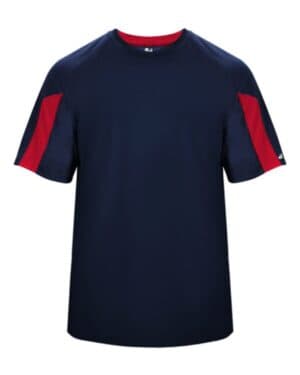 NAVY/ RED Badger 2176 youth striker t-shirt