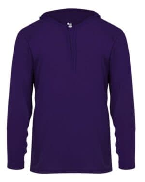Badger 4105 b-core hooded long sleeve t-shirt