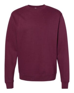 MAROON Independent trading co SS3000 midweight sweatshirt