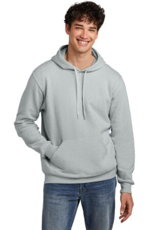 FROST GREY HEATHER 700M jerzees eco premium blend pullover hooded sweatshirt