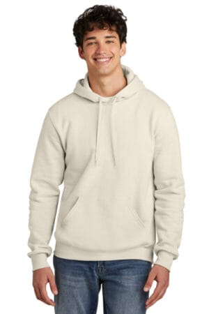 SWEET CREAM HEATHER 700M jerzees eco premium blend pullover hooded sweatshirt