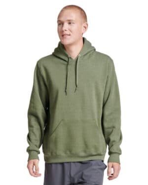 MILITARY GRN HTH 700MR unisex eco premium blend fleece pullover hooded sweatshirt