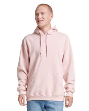 BLUSH PINK 700MR unisex eco premium blend fleece pullover hooded sweatshirt