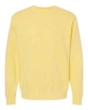 PIGMENT YELLOW PRM3500 unisex midweight pigment-dyed crewneck sweatshirt