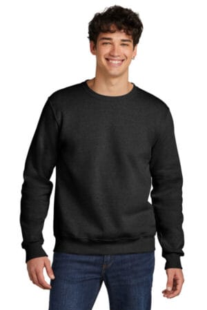 BLACK INK HEATHER 701M jerzees eco premium blend crewneck sweatshirt