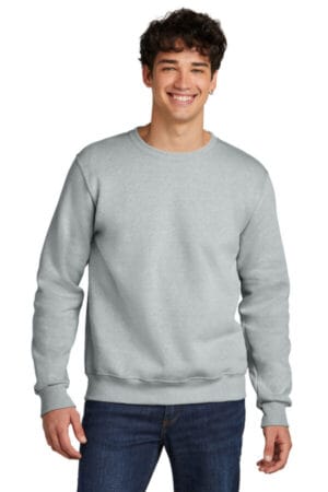 FROST GREY HEATHER 701M jerzees eco premium blend crewneck sweatshirt