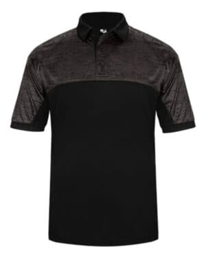 BLACK/ BLACK TONAL BLEND Badger 3341 tonal blend polo