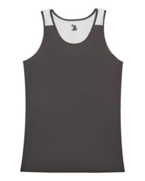 GRAPHITE/ WHITE Alleson athletic 8968 women's ventback singlet