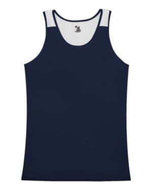 NAVY/ WHITE Alleson athletic 8968 women's ventback singlet