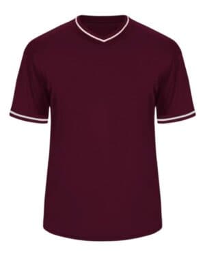 MAROON/ MAROON/ WHITE Alleson athletic 7974 vintage jersey