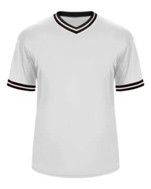 WHITE/ BLACK/ WHITE Alleson athletic 7974 vintage jersey