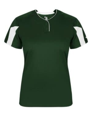 FOREST/ WHITE Alleson athletic 6176 women's striker placket
