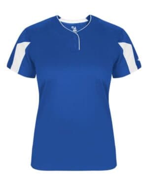 ROYAL/ WHITE Alleson athletic 6176 women's striker placket