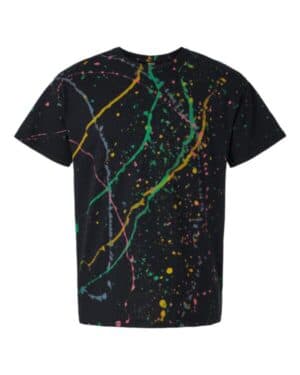 BLACK/ RAINBOW Dyenomite 200SL splatter t-shirt
