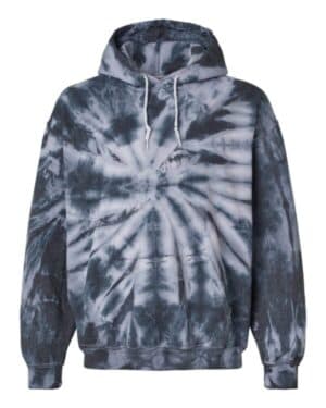 BLACK CYCLONE Dyenomite 680VR blended tie-dyed hooded sweatshirt