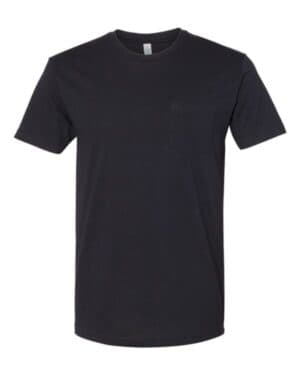 BLACK Next level 3605 cotton pocket t-shirt
