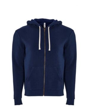 MIDNIGHT NAVY Next level 9602 santa barbara full-zip hoodie