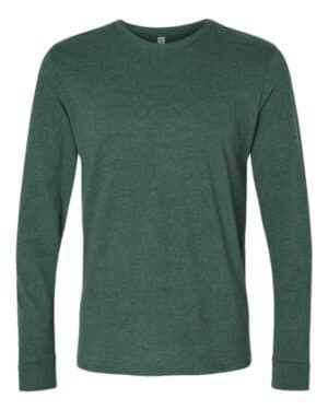 HEATHER FOREST GREEN Next level 6411 sueded long sleeve t-shirt