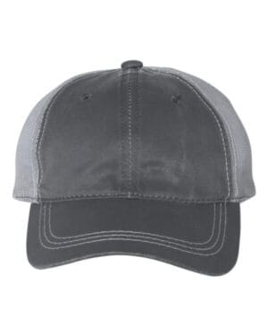 CHARCOAL Outdoor cap HPD610M weathered mesh-back cap