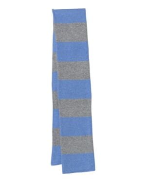 HEATHER ROYAL/ HEATHER GREY Sportsman SP02 rugby-striped knit scarf