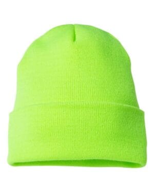 SAFETY GREEN Yp classics 1501KC cuffed beanie