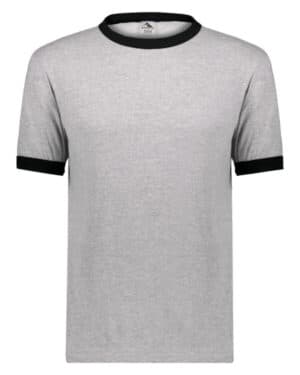 ATH HTHR/ BLACK Augusta sportswear 710 adult ringer t-shirt