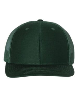 DARK GREEN Richardson 112 adjustable snapback trucker cap