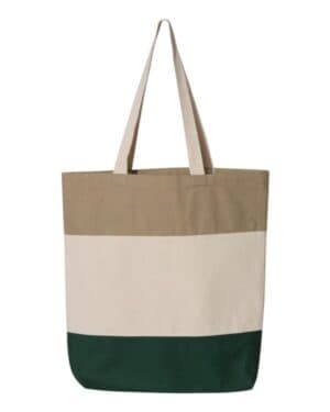 FOREST/ NATURAL/ KHAKI Q-tees Q125900 11l tri-color tote