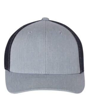 HEATHER GREY/ NAVY Richardson 110 r-flex trucker cap